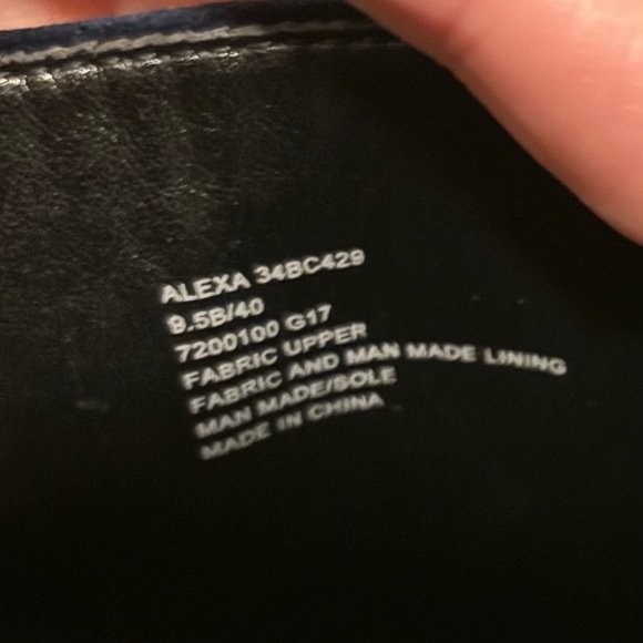 BCBGeneration Alexa Navy Blue Velvet Lace-up Boots Size 9.5 - Picture 5 of 9